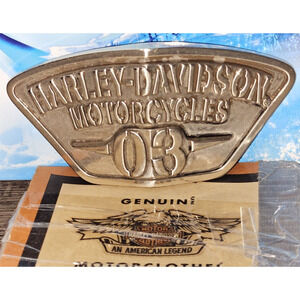 ULTRA RARE Harley Davidson 2003 100TH YEAR ANNIVERSARY "03" BELT BUCKLE